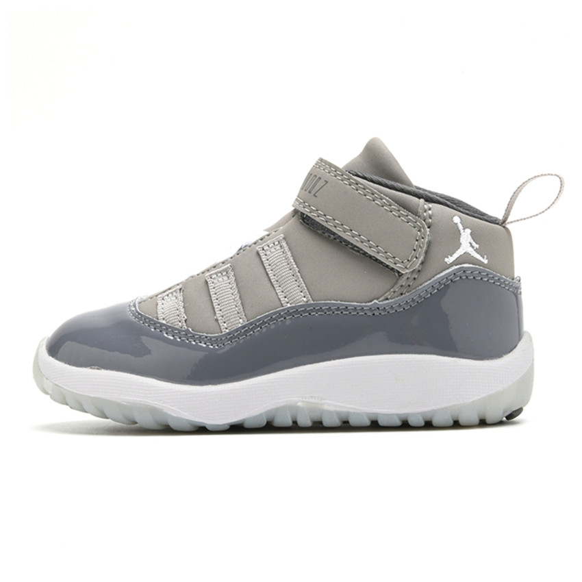 Youth Grey Running Weapon Air Jordan 11 Shoes 028